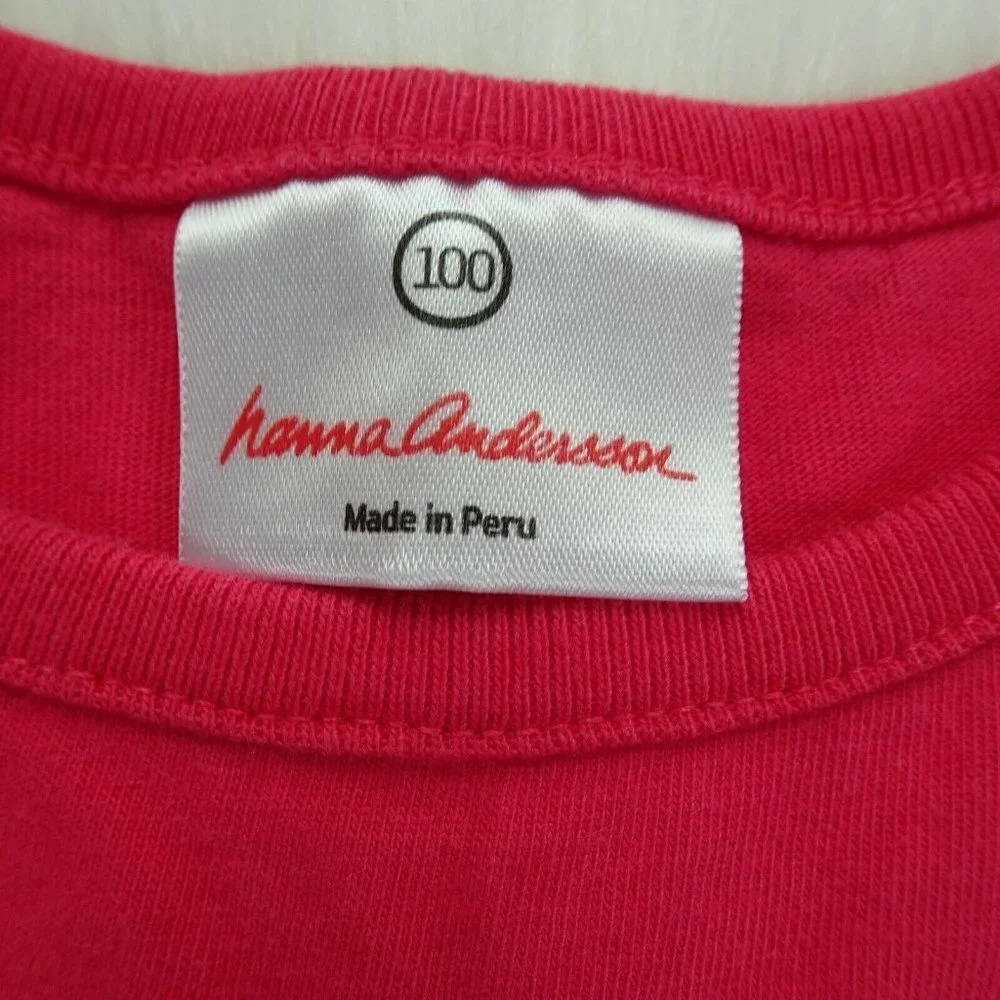 💰3/$25  Hanna Andersson T-Shirt Dress Pockets Cotton 100